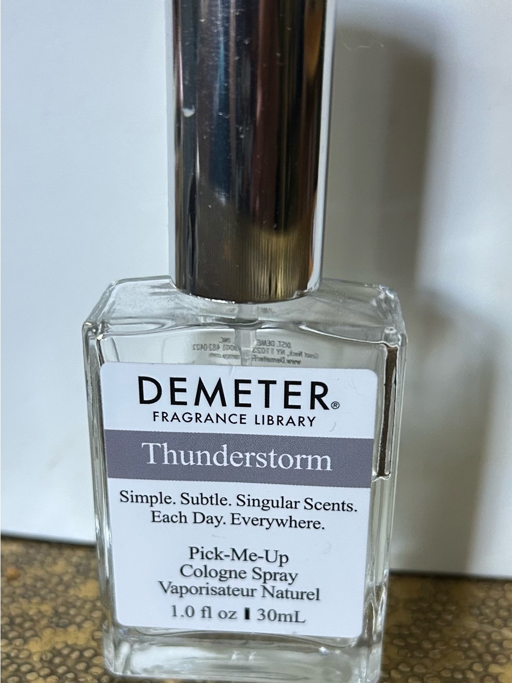 Demeter Thunderstorm Cologne Spray approx 60% full